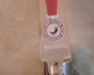 Michelob beer dispenser with drain