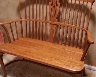 Vintage wooden bench