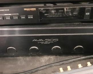 Vintage stereo equipment