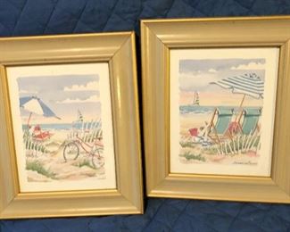 beach prints possible watercolor