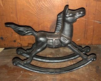 iron rocking horse small