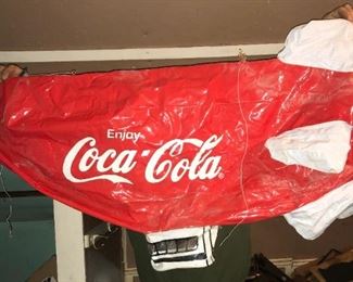 Inflatable coca cola airship