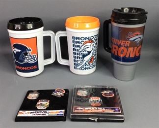 Denver Broncos Cups and Pins