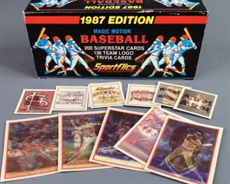 A 1987 Edition Magic Motion Baseball Cards