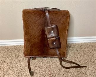 Swiss Army Cowhide Backpack