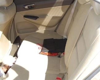INTERIOR BACK SEAT.  NON-SMOKING, NO PETS - REALLY GREAT CAR!