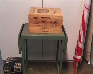 Tiffany Stand Co. vintage drop side metal desk