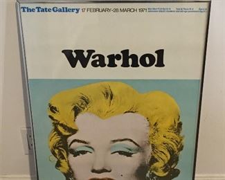 Andy Warhol exhibit poster from The Tate Gallery, March 1971.