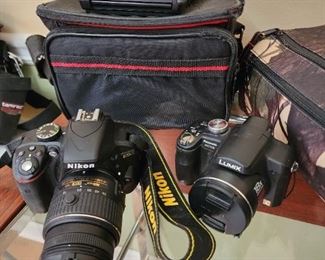 Nikon and Lumix Camera Equipment
