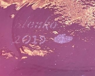 Ruby Red BLENKO Water Bottle Vase