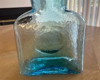 Ice Blue BLENKO Water Bottle Vase
