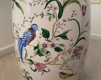 Garden Stool with Ceramic Elephant