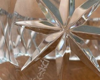 CESKCI Crystal Basket with Murano Style Glass Candy