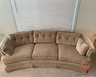 Vintage HENREDON Curved Sofa