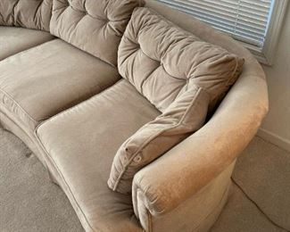 Vintage HENREDON Curved Sofa