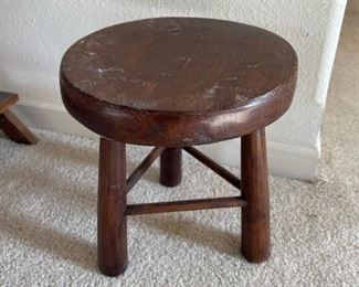 David Smith & Co Handcrafted Small Wood Stool