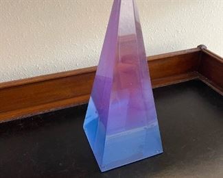 JONATHAN ADLER Medium Neo Geo Lucite Obelisk