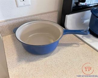 LE CREUSET Dark Blue 8" Sauce Pan