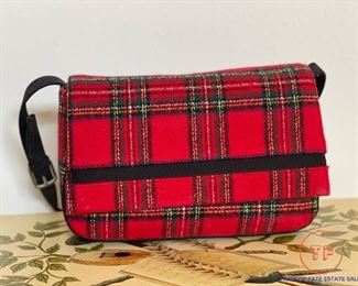 EGO Red Plaid Purse