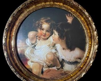 Large ETHAN ALLEN Calmady Children Sir Thomas Lawrence with Ornate Frame