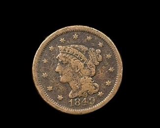 1849 Coronet Liberty Head Large Cent