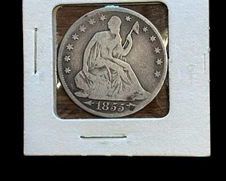 1855 O Seated Liberty Silver Half Dollar