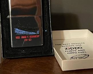 1976 Zippo USS JOHN F KENNEDY CV-67 In Original Box