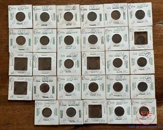 Indian Head Pennies - LOT OF 29