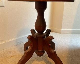 1930s Victorian Mahogany Side Table with Italian Marble Top