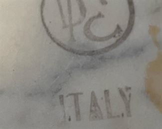 1930s Victorian Mahogany Side Table with Italian Marble Top