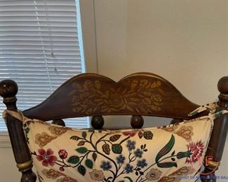 Ethan Allen Antiqued Pine Old Tavern Rocking Chair