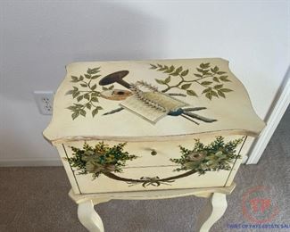 French Provincial Music Themed Cabinet