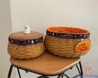 Longaberger 2004 Halloween Baskets - SET