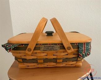 Longaberger 1996 Holiday Cheer Basket