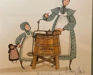 P BUCKLEY MOSS Signed "Maytag's First 1907" Framed Limited Edition