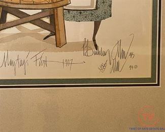P BUCKLEY MOSS Signed "Maytag's First 1907" Framed Limited Edition