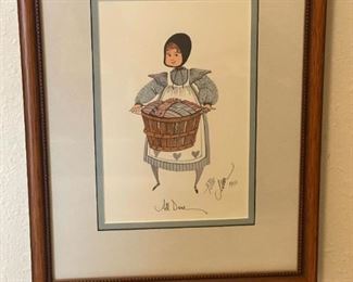 P BUCKLEY MOSS Signed "All Done" Framed Limited Edition