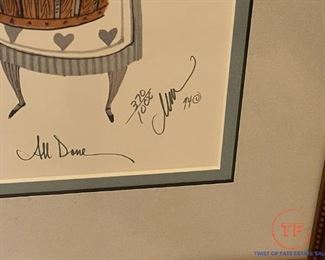 P BUCKLEY MOSS Signed "All Done" Framed Limited Edition