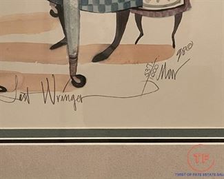 P BUCKLEY MOSS Signed "Maytag's Last Wringer" Framed Limited Edition