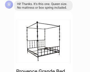 Queen Size Frame.  (does not include matress)