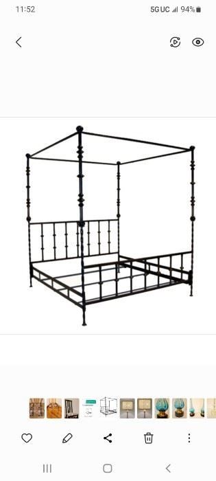 Kreiss "Grande Province" 4 Poster Canopy Bed         Queen Size.  Matress is NOT included.