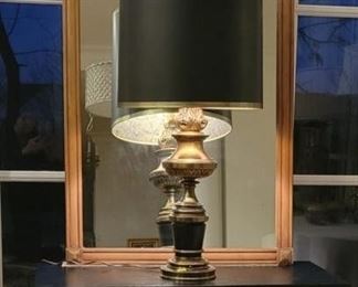 Vintage Empire Console, Empire Mirror, Stiffel Lamp