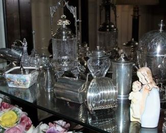 Choice  of silverplate serving pieces