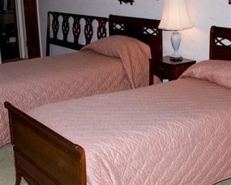 Twin extra long beds or use the single king head board and join the beds