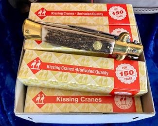 Kissing Cranes Pocket Knives 