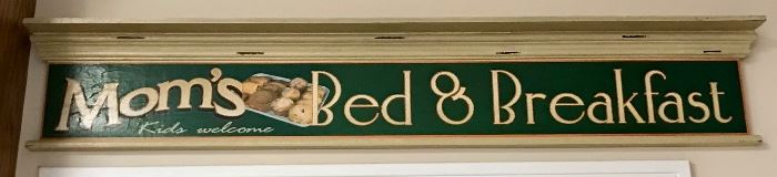 Vintage Mom's Bed and Breakfast Sign 