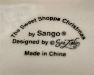 The Sweet Shoppe Christmas Snowman Tray by Sango 