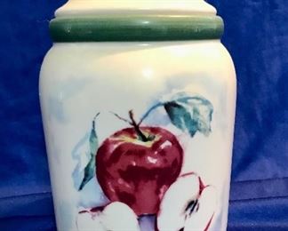 Vintage Apple Cookie Jar 