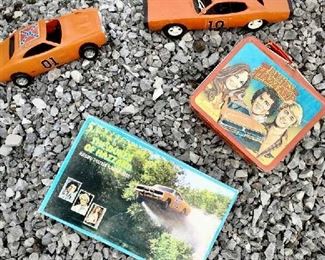 Vintage Dukes of Hazzard Cars and Lunchbox