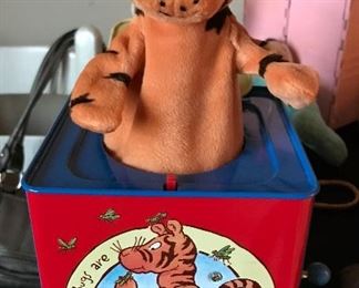 Vintage Tigger Jack in the Box Toy 